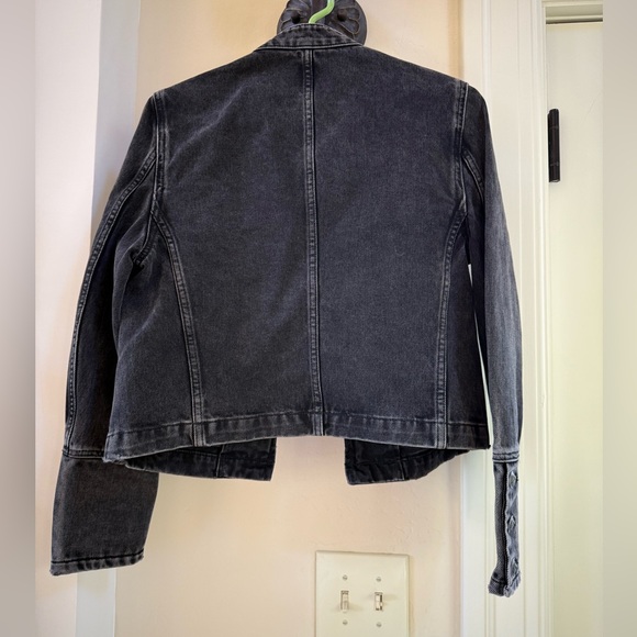 The Kooples GREY DENIM OFFICER-STYLE JACKET Size 1 aka S - Picture 15 of 16